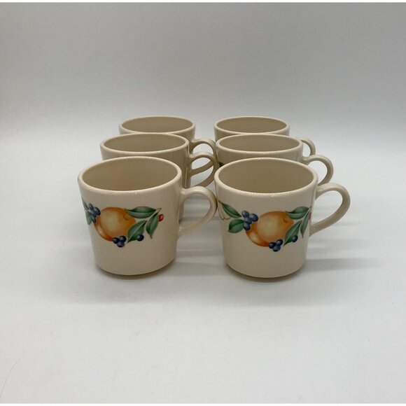 Set of 6 Vintage Corning Abundance Coffee Cups 6 oz. - Picture 3 of 5